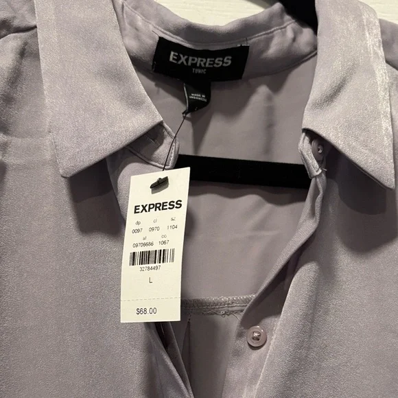 Express Lavender Tunic Top - Picture 2 of 4